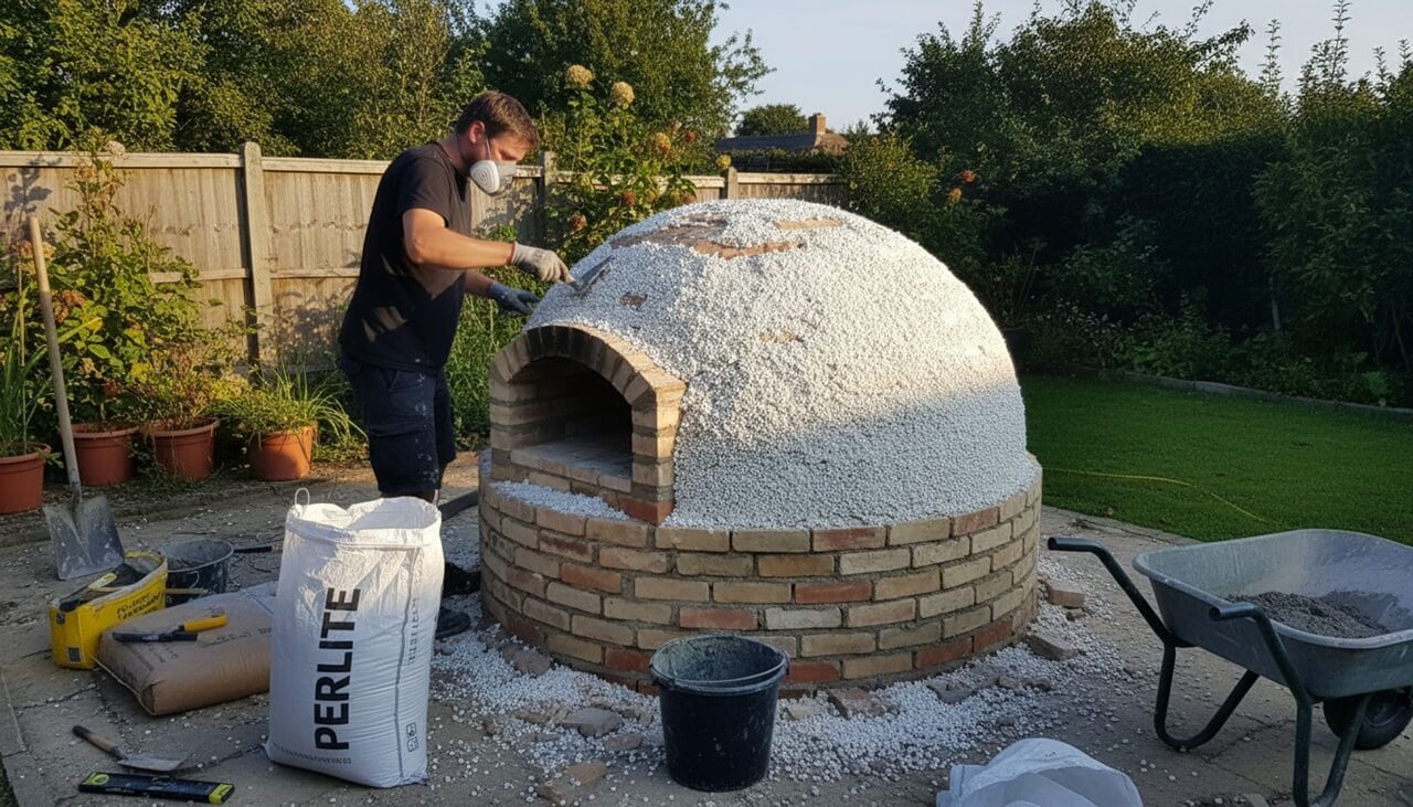 Budowa pieca do pizzy i chleba – jak wykonać izolację kopuły z perlitu?
